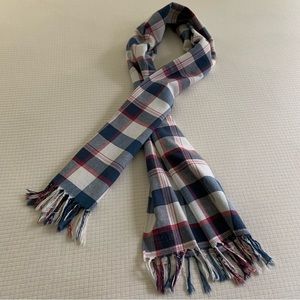 Denim & Supply RL blue/red/white flannel scarf